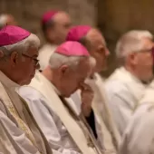 German Bishops at Mass in the Papal Basilica of St. Paul outside the Walls during their visit in Rome, Nov. 17, 2022